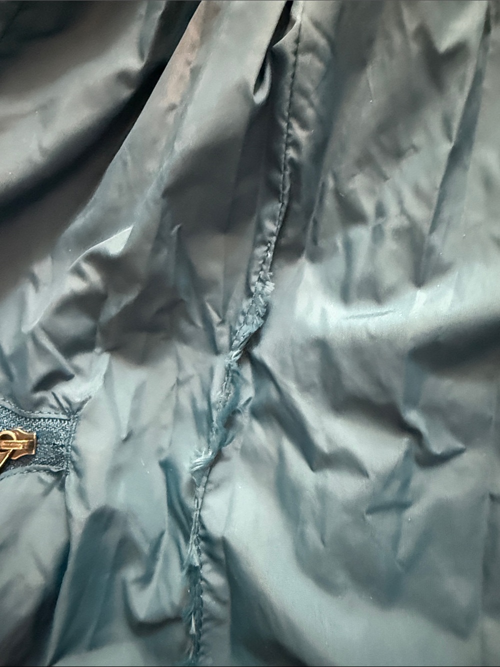 Duluth Trading Company Down Right Blue Quilted Tunic Puffer Vest- GUC - Picture 8 of 10